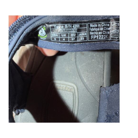 Teva Tirra 4266 Sandal Women's Size 6 Pink Blue Palms Indigo Rose Violet - Picture 5 of 6